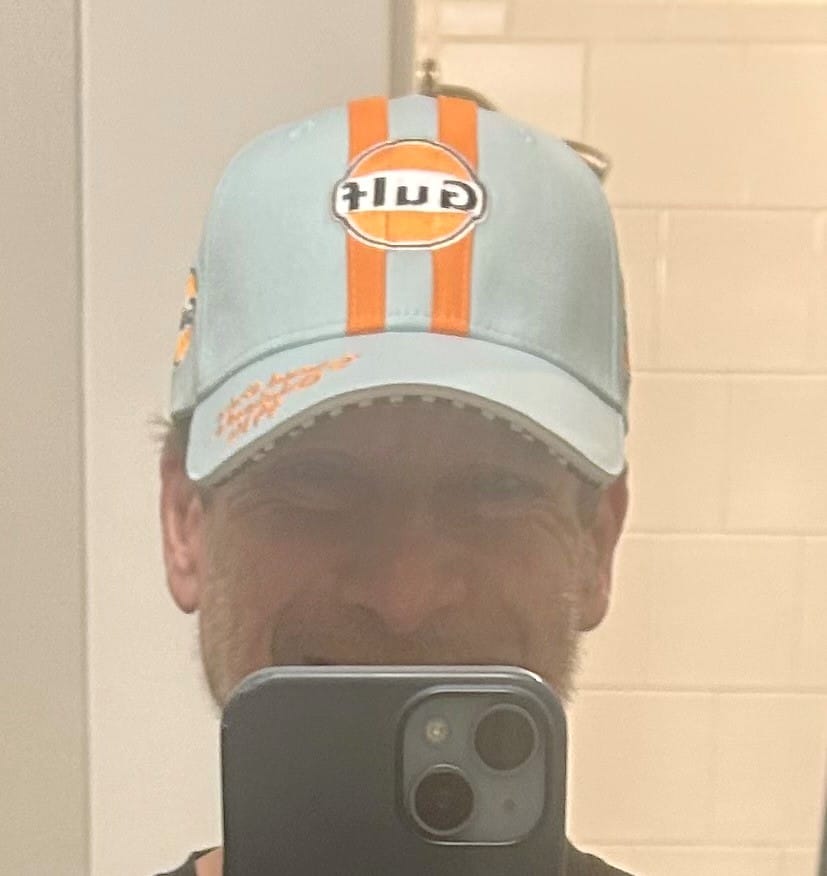 Customer photo review of Gulf 1970 Baseball Cap / Hat in Gulf Blue