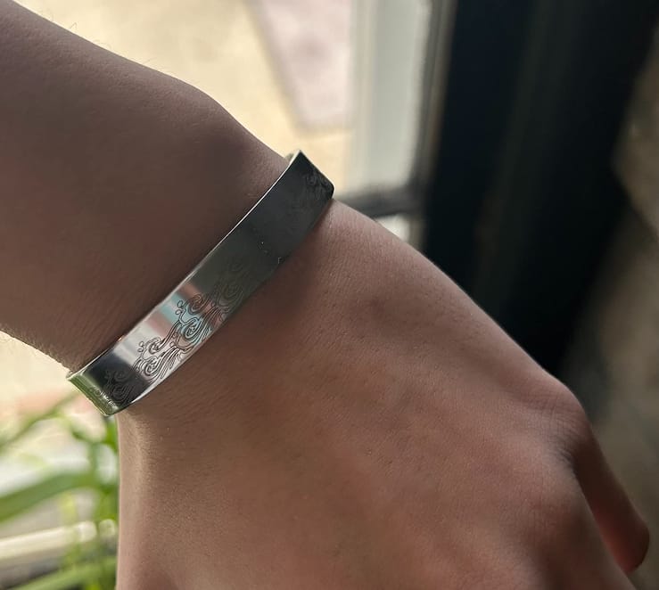 Customer photo review of To My Daughter/Granddaughter Bracelet 'I Will Always Be With You'