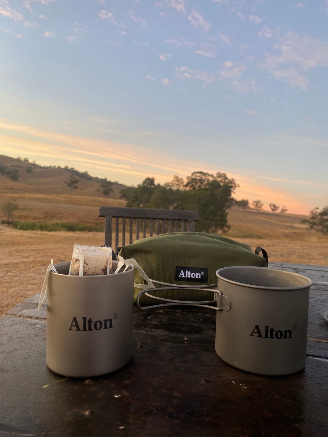 Customer photo review of Titanium Mug Set