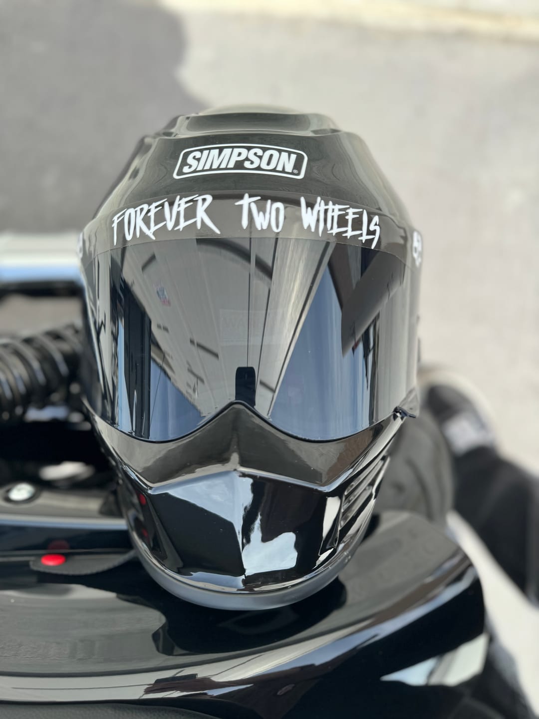 Customer photo review of FOREVER TWO WHEELS HELMET VISOR