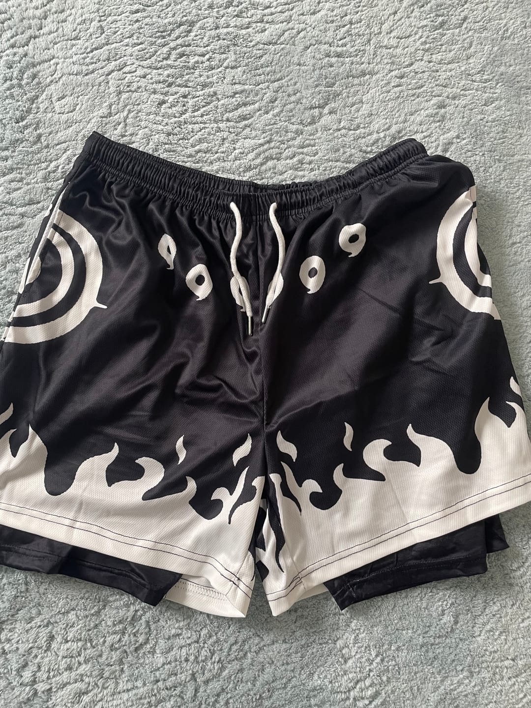 Customer photo review of Naruto Gym Shorts