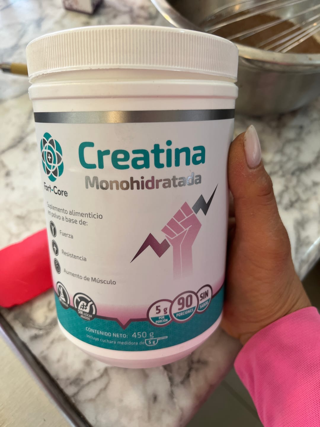 Customer photo review of Creatina Monohidratada Fort Core