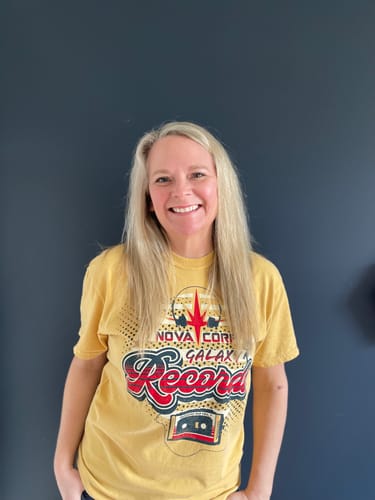 Customer photo review of Nova Corp Galaxy Records Shirt