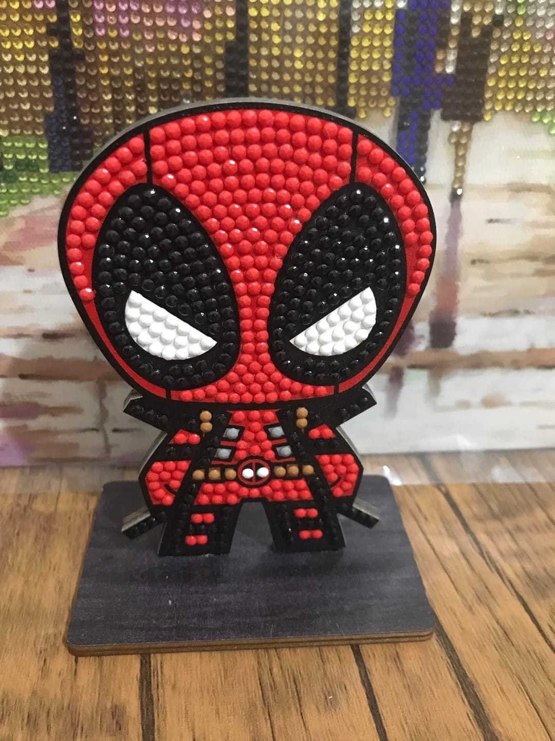 Customer photo review of "Deadpool" Crystal Art Buddy MARVEL Series 1