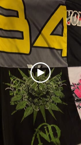 T-shirt quilt by Leanne from WA