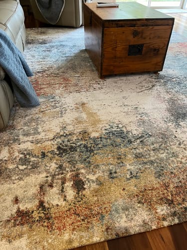 Customer photo review of Neptune Aveza Abstract Soft Multi Rug