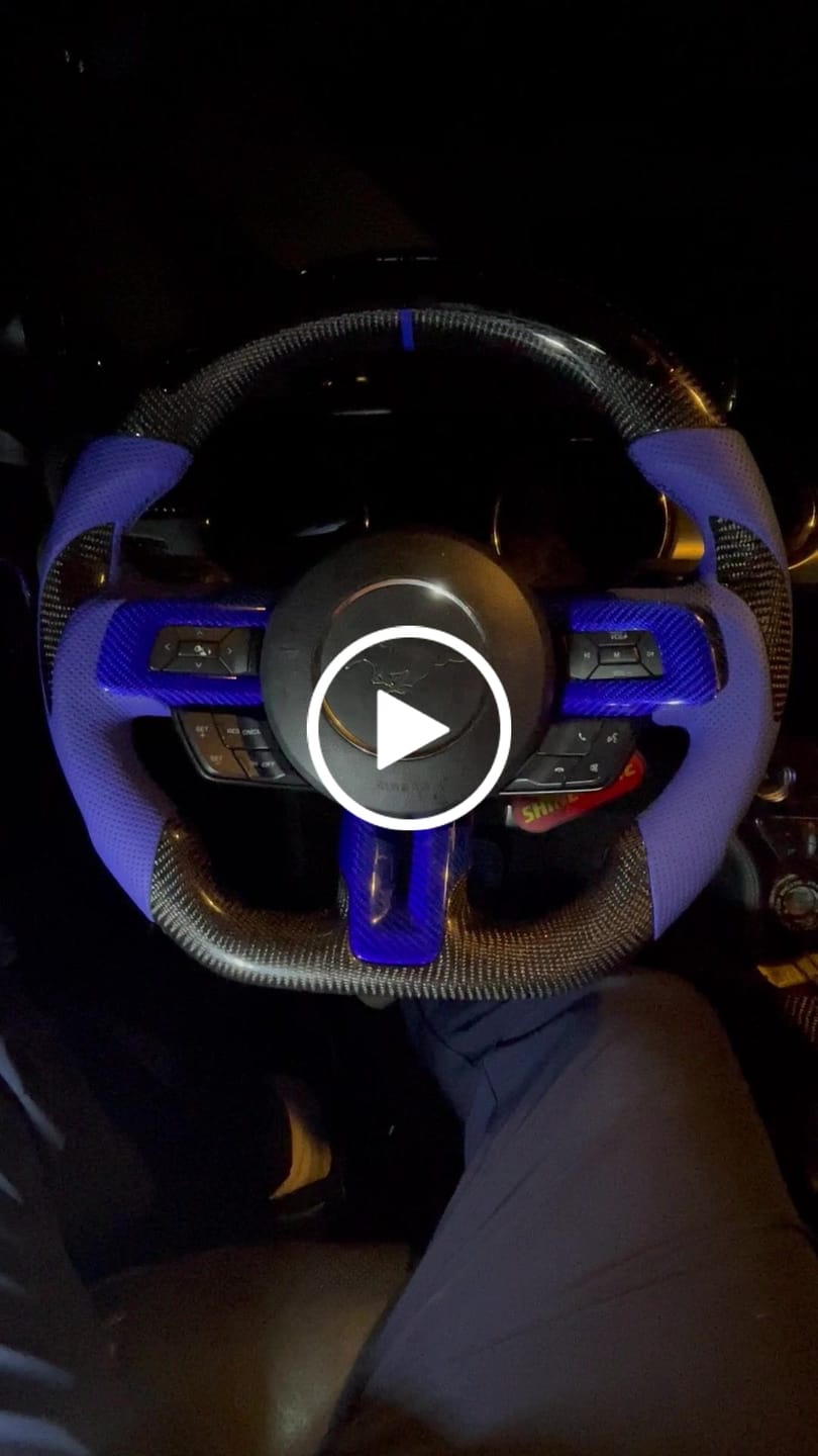 Customer video review of [Core Only] 2015-2023 Mustang Custom Carbon Fiber Steering Wheel