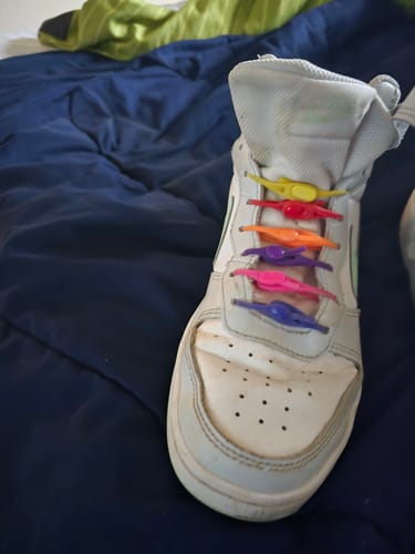 Customer photo review of Easy Shoelaces (one size fits all)