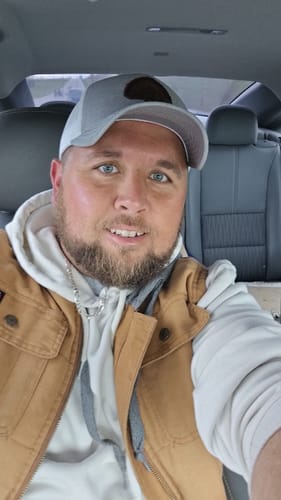 Customer photo review of Turkey Only Fans, Leather Patch Trucker Hat