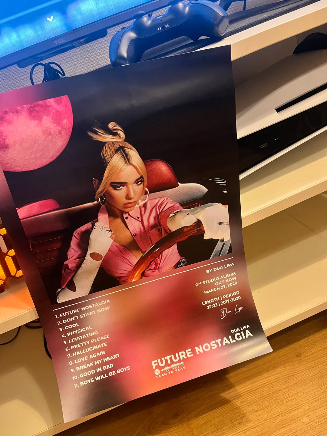 Customer photo review of Future Nostalgia Dua Lipa Poster