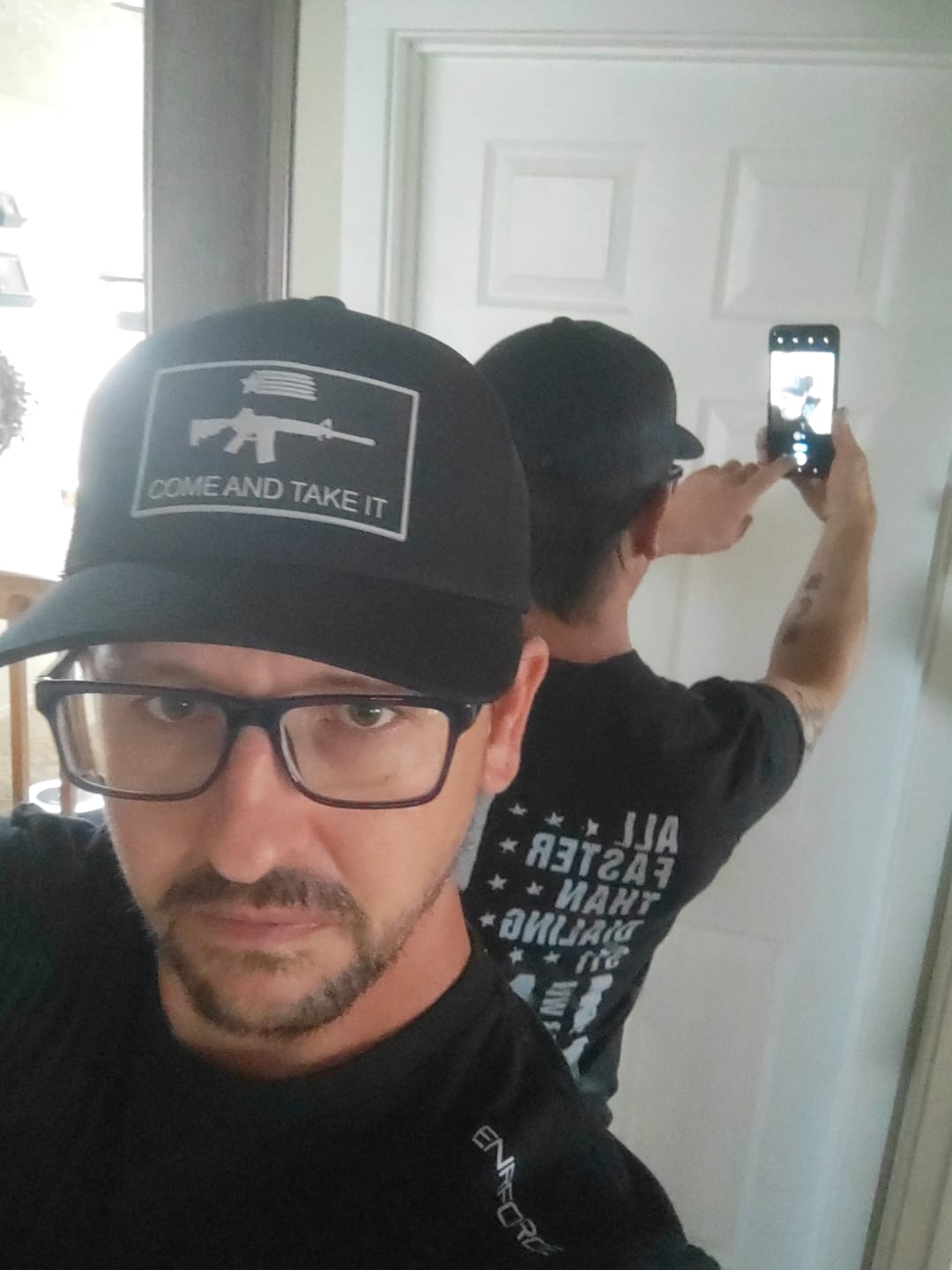 Customer photo review of All Faster Than Dialing 911 Tee