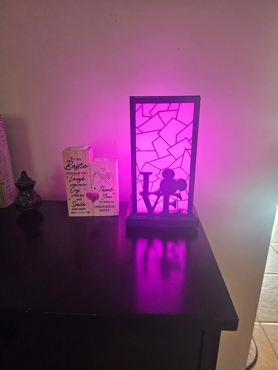 Customer photo review of Classic Design Friendship Lamps USA