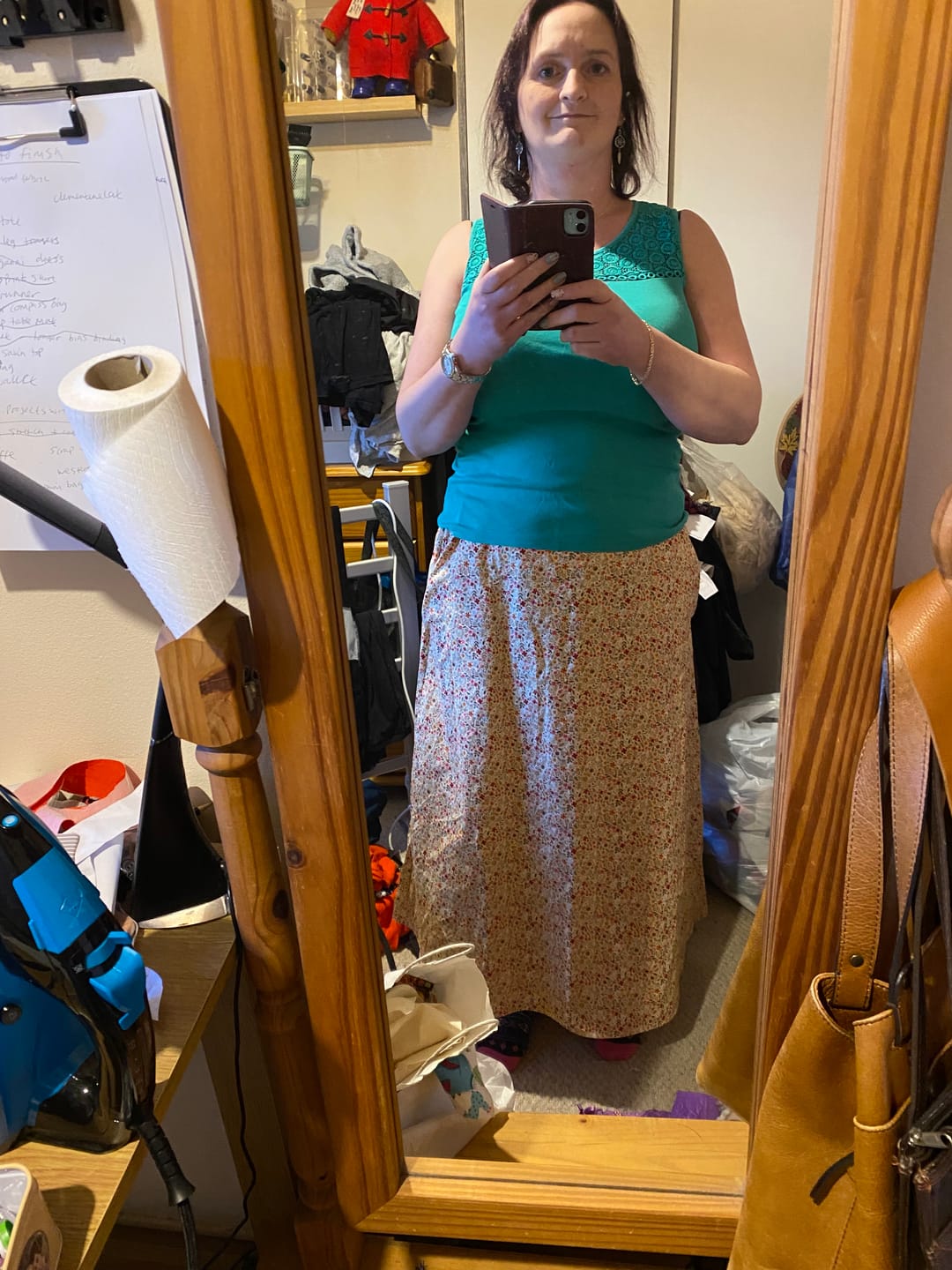 Customer photo review of Spring Floral Rose & Hubble Cotton Poplin Fabric