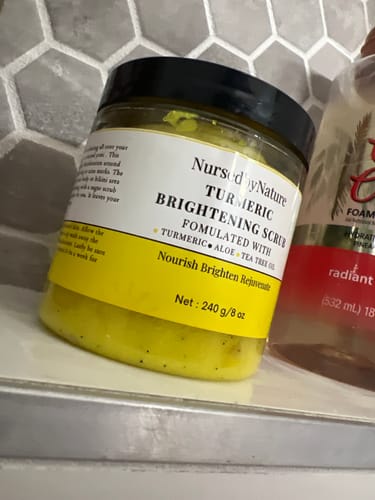 Customer photo review of Brightening Body Scrub