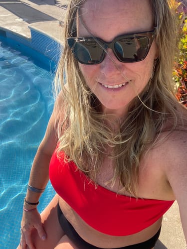 Customer photo review of 'Fearless' Bandeau Bikini Top