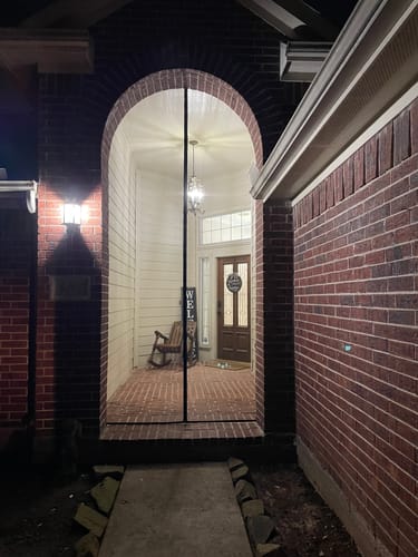 Customer photo review of Custom Magnetic Screen Door