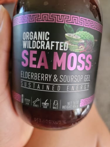 Customer photo review of Elderberry and Soursop Infused Sea Moss Gel