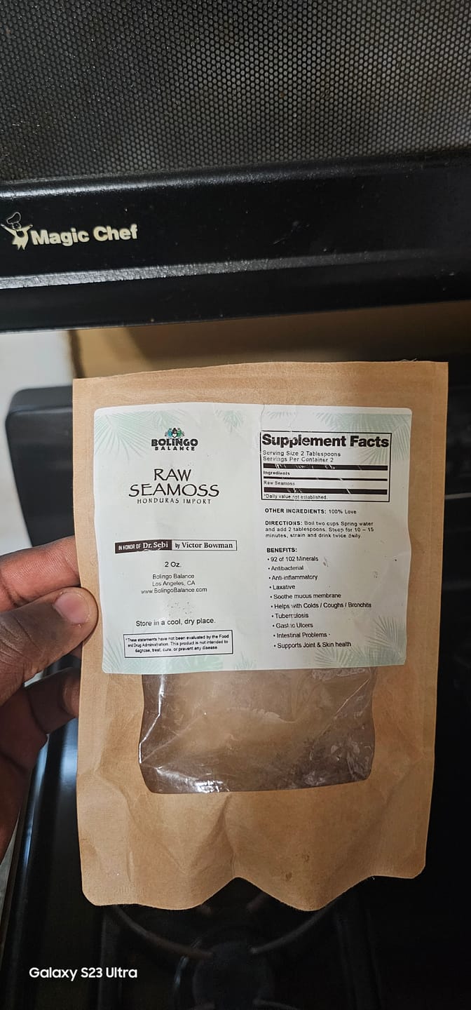Customer photo review of RAW SEA MOSS