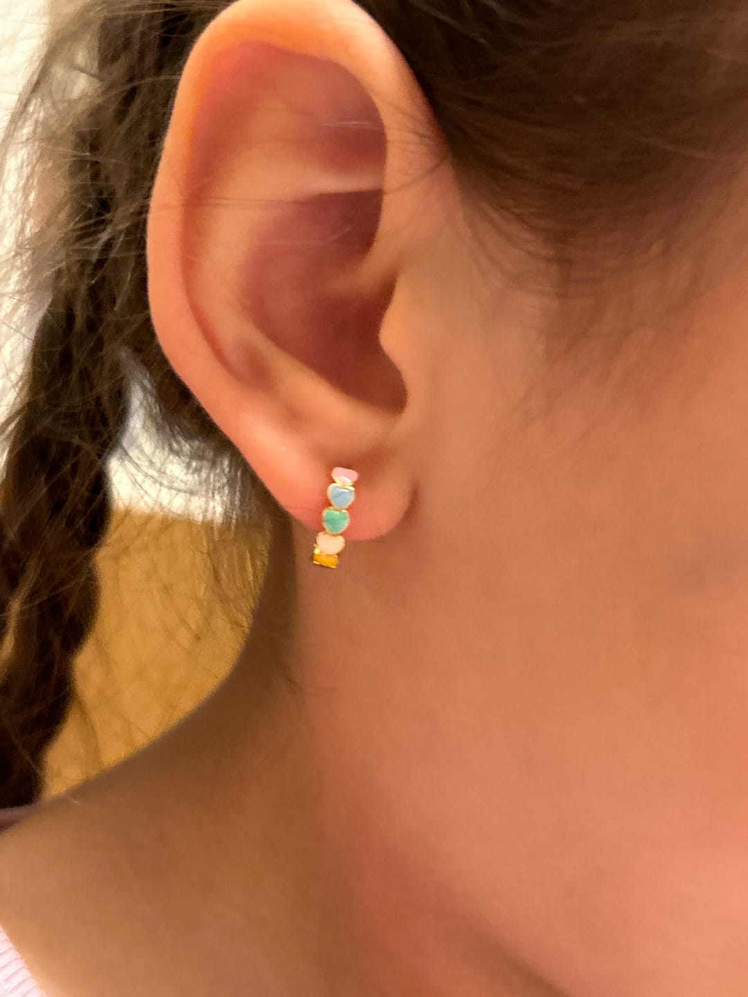 Customer photo review of Pendientes Colorful Love