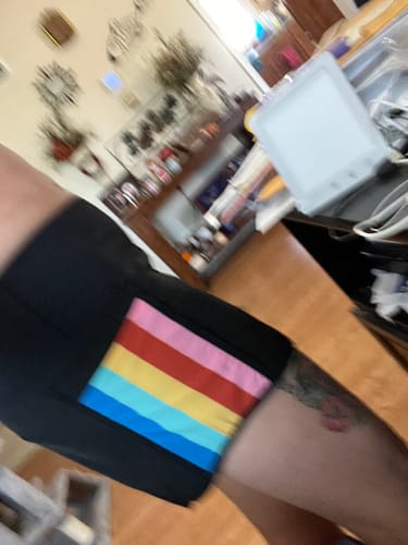 Customer photo review of Elite Shorts - 3.5'' - Rainbow