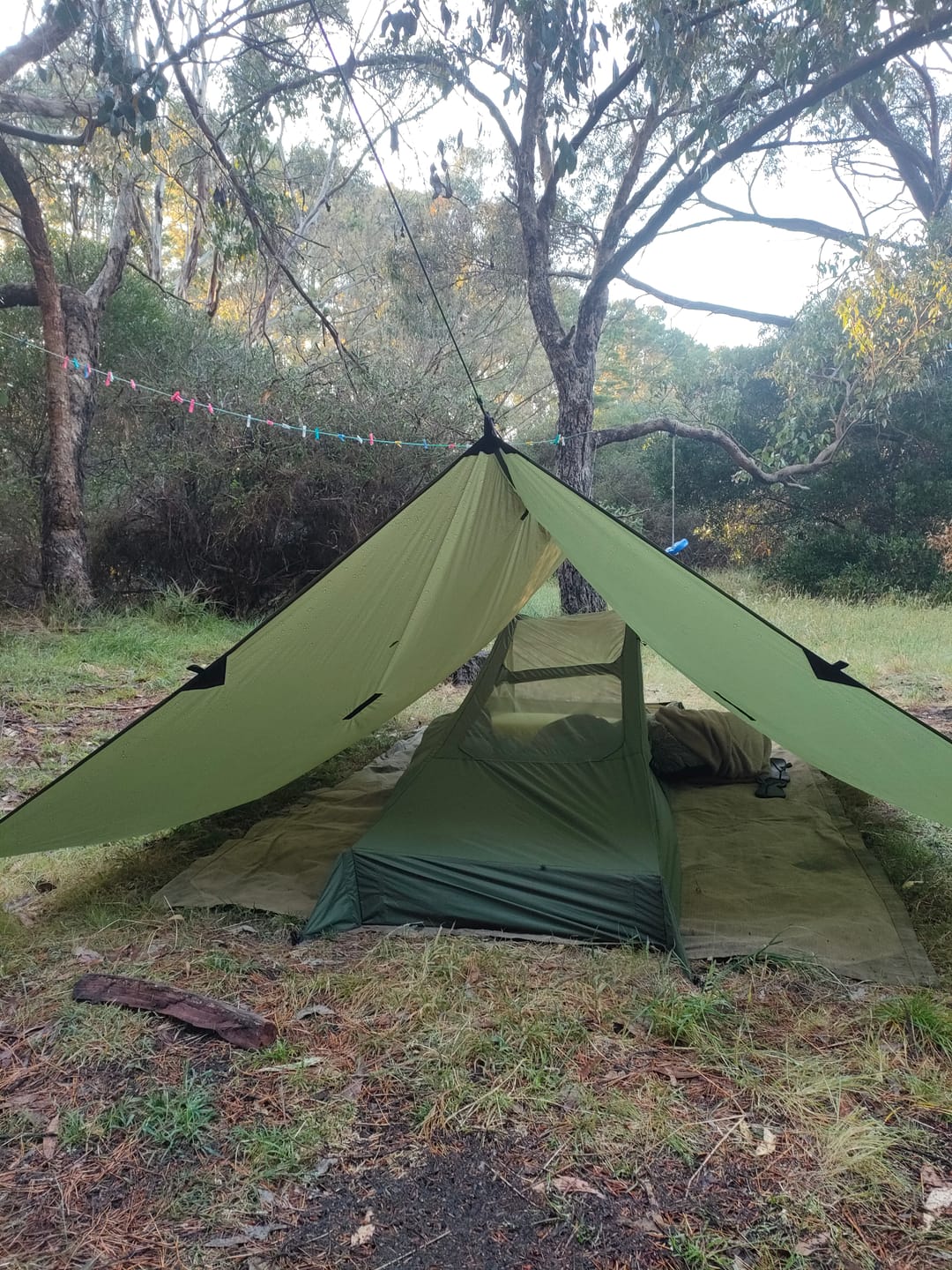 Customer photo review of 3m x 3m Lightweight Tarp