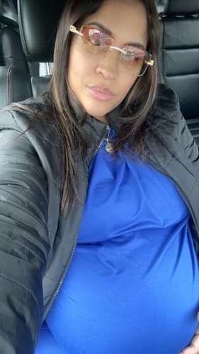 Customer photo review of Iced out moissanite Sunglasses