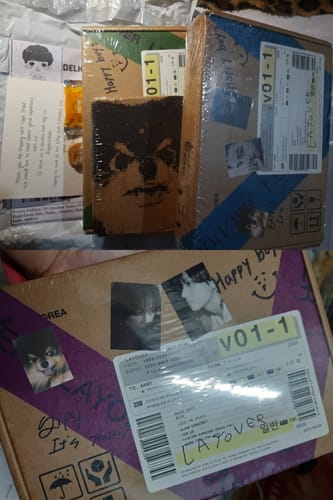 Customer photo review of BTS V Layover - First Solo Album