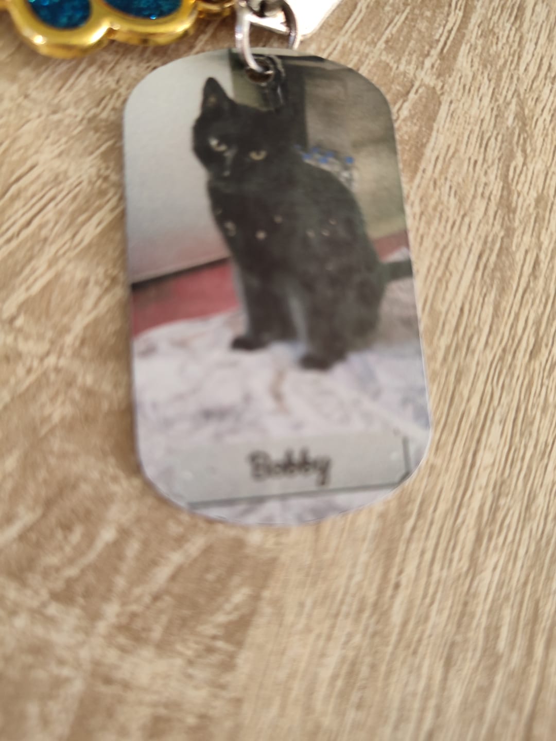 Customer photo review of Doppeltes Foto - Individueller Dog Tag Schlüsselanhänger