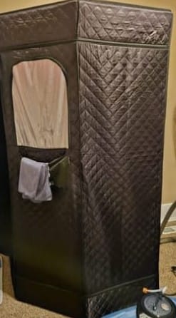 Customer photo review of Sauna Portátil