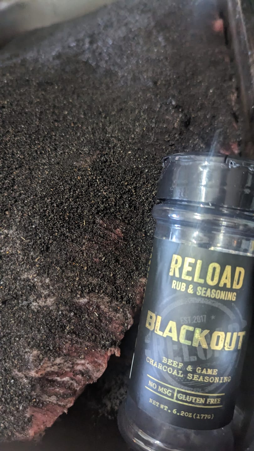 Customer photo review of Blackout Beef & Game Charcoal Seasoning