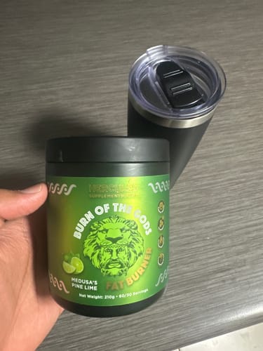Customer photo review of Burn of the Gods - Fat Burner