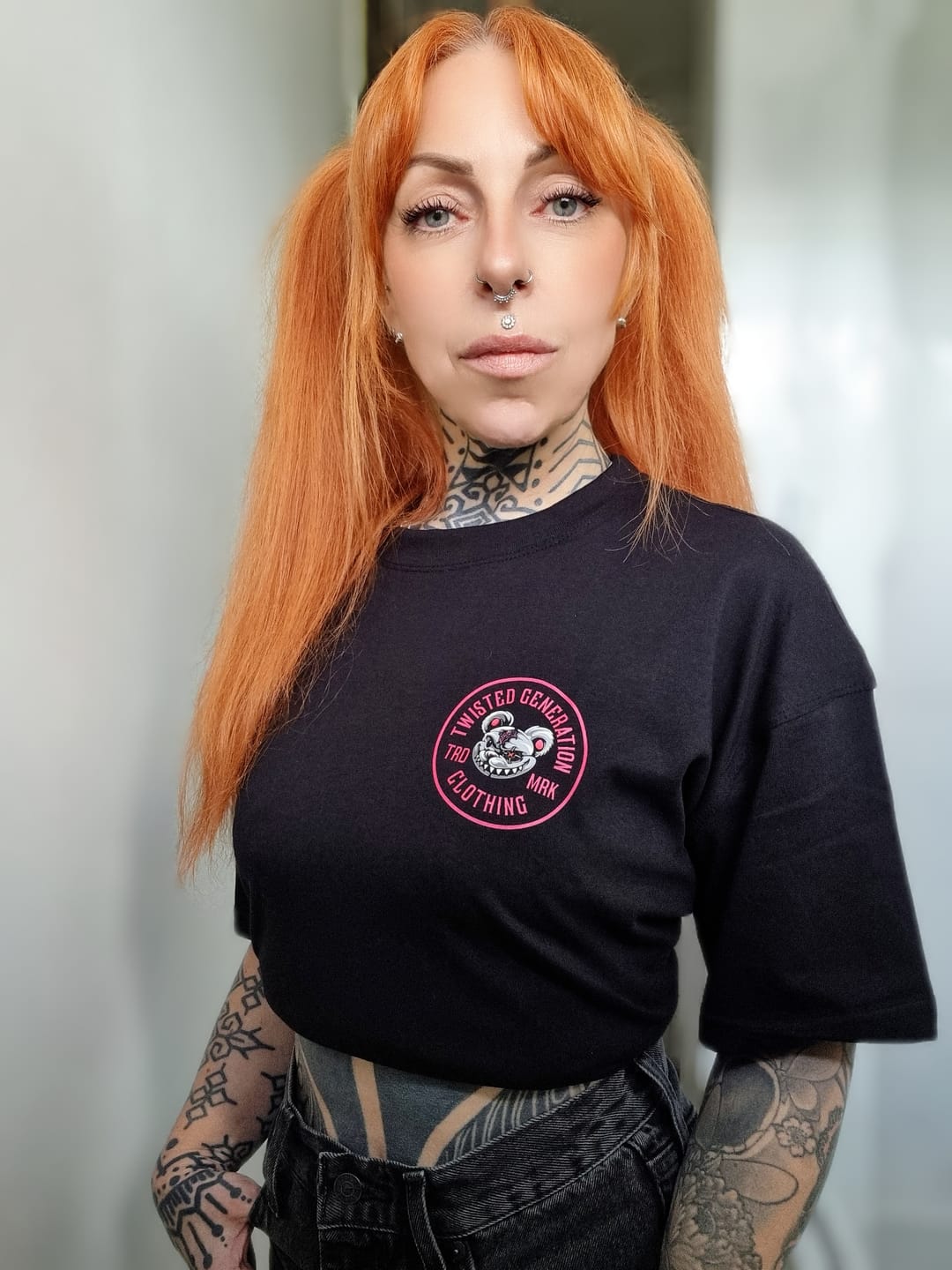 Customer photo review of Psycho Teddy Oversized T-shirt