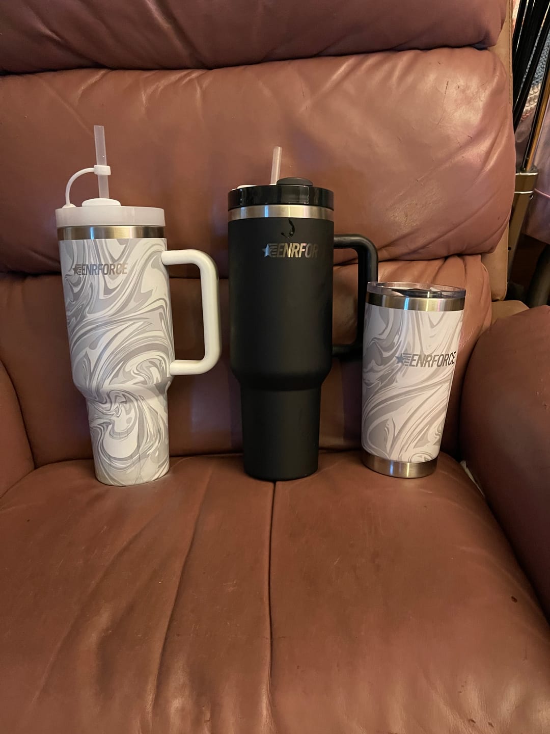 Customer photo review of 40 OZ Soft Matte Tumbler