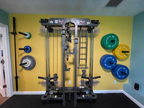 Customer photo review of Major Fitness Low Bounce Bumper Plates Olympic Weight Plates Set