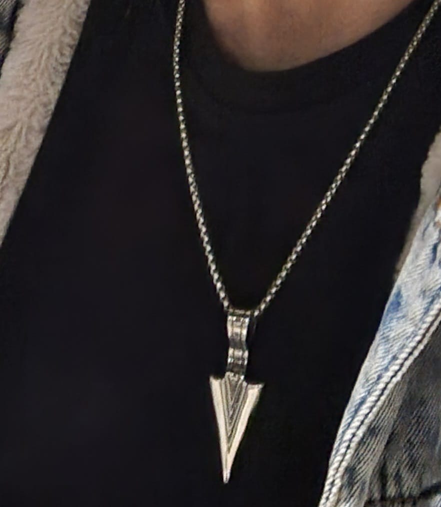 Customer photo review of ARROW. - NECKLACE