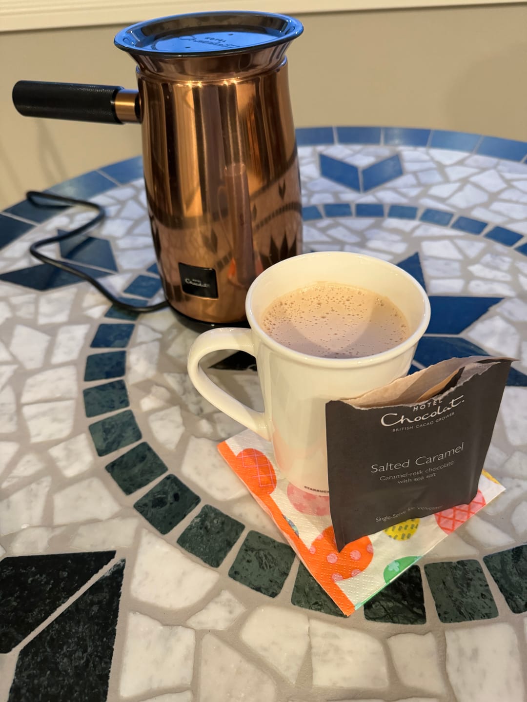 Customer photo review of Salted Caramel Hot Chocolate Flakes