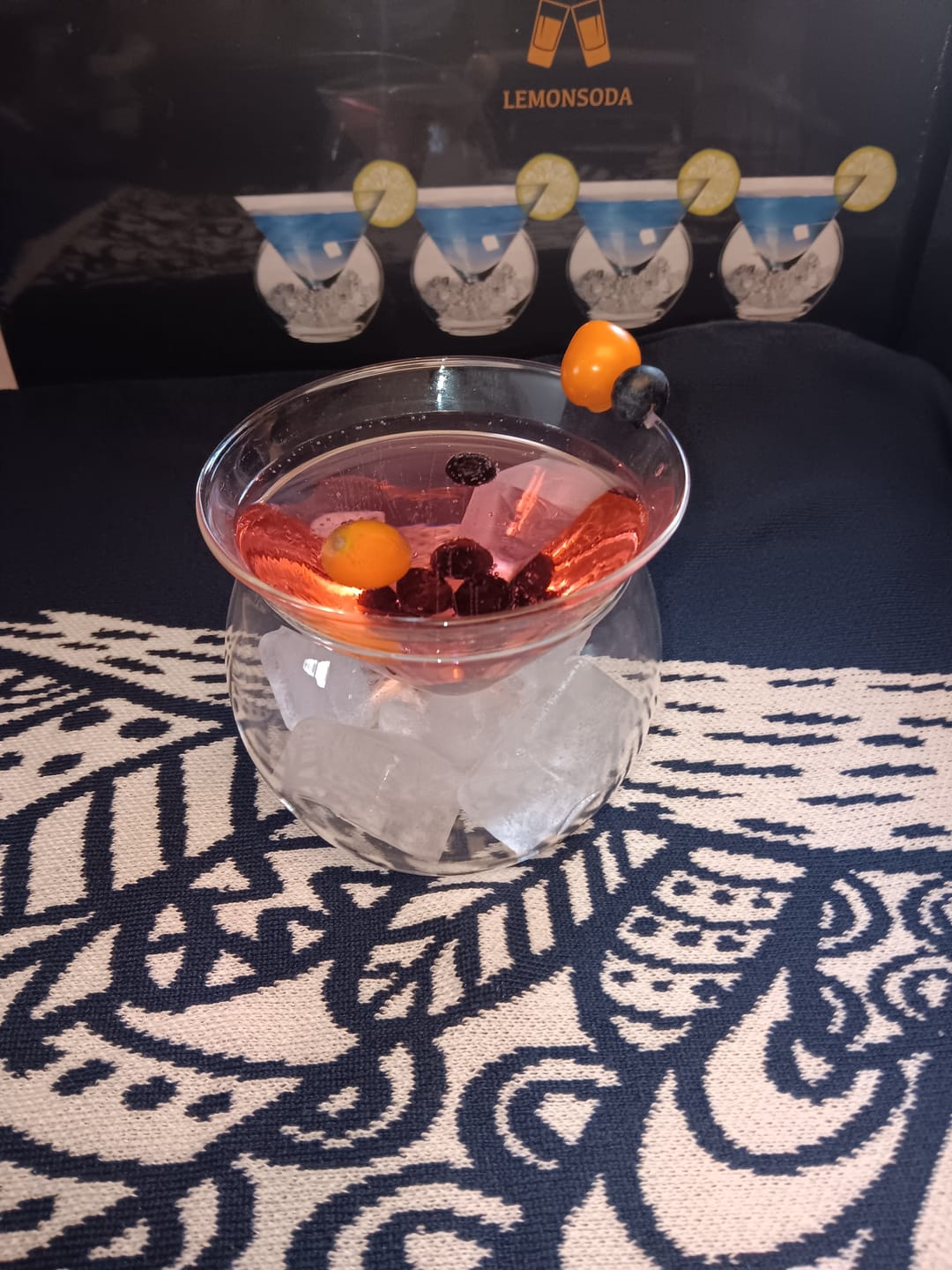 Customer photo review of Stemless Martini Glasses with Chiller Set of 2/4