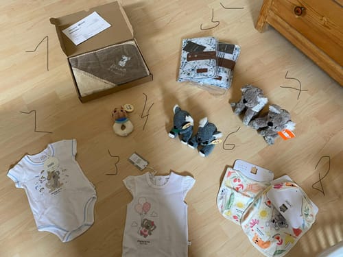Customer photo review of Wolimbo Kapuzenhandtuch mit Namen und Motiv bestickt