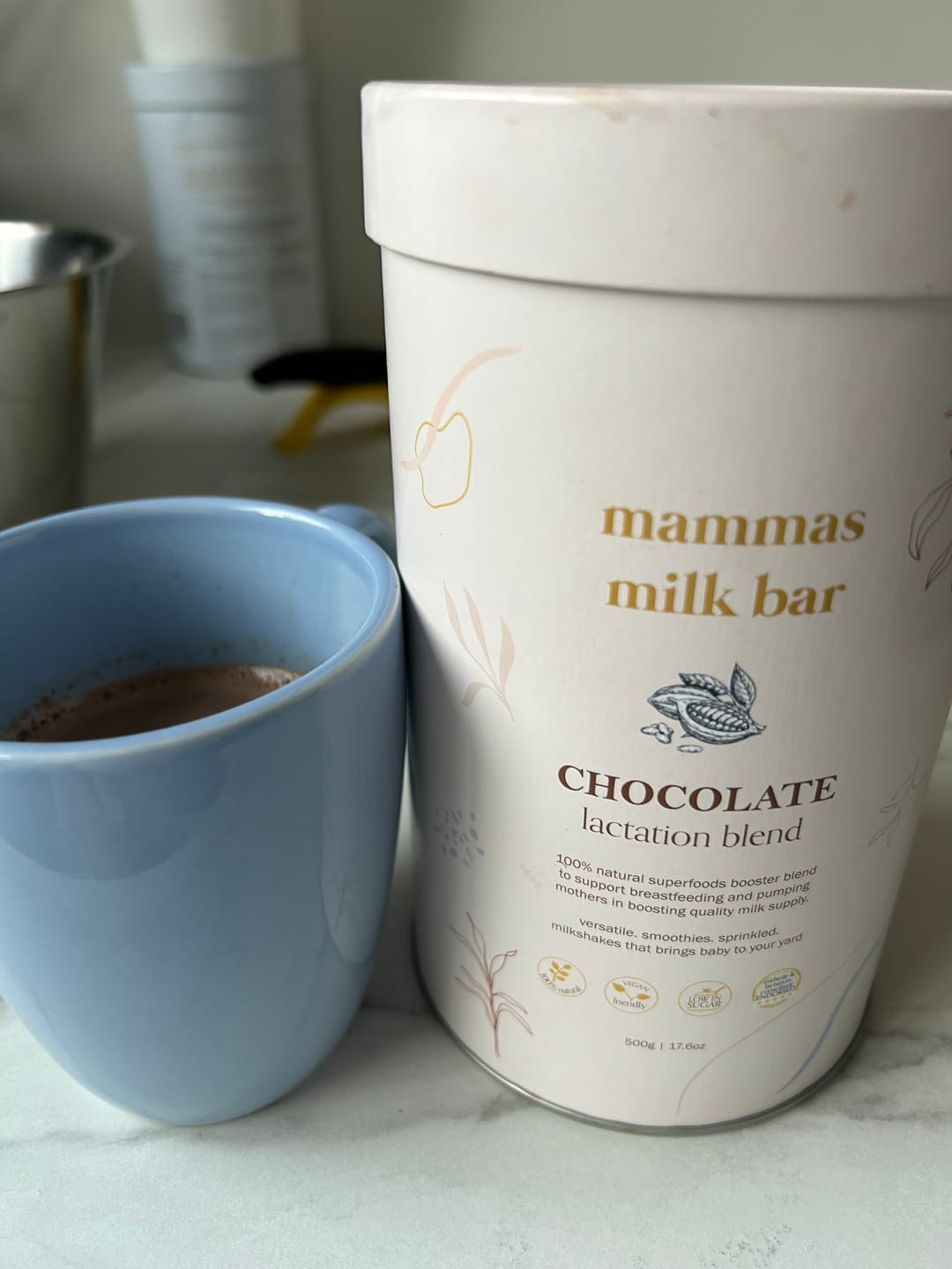 Customer photo review of Chocolate Lactation Blend