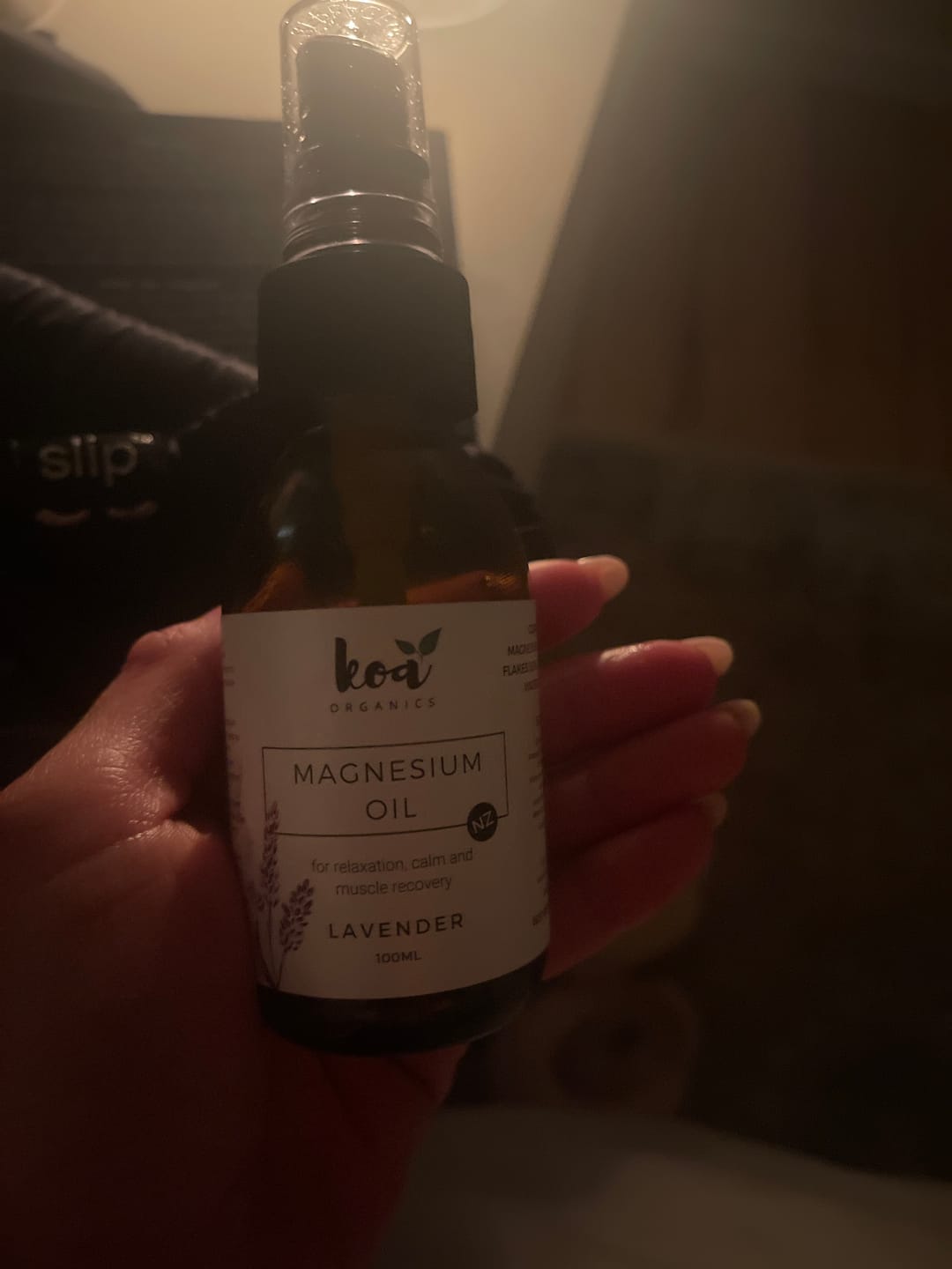 Customer photo review of Magnesium Oil with Lavender