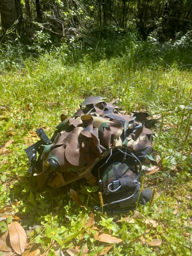 Customer photo review of Predator Ghillie™ Helmet Cover