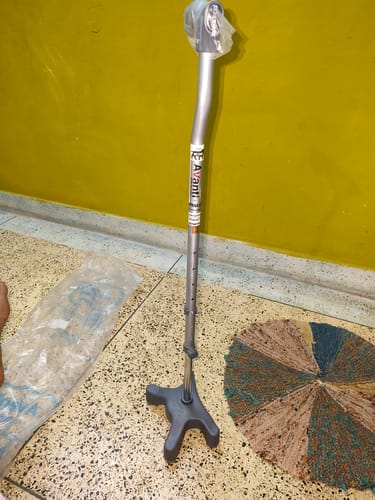 Customer photo review of Avanti L Shape Quadripod Stick | Walking Stick with Adjustable Height | Light Weight | 4 Legged Base (Grey)