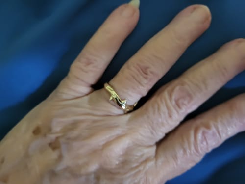 Customer photo review of Overcoming Thorns Ring