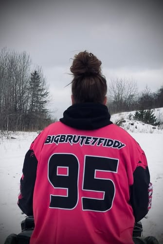 Customer photo review of Custom Quad Bike Jersey Kid Men Women Upf30+ Pink ATV Motocross Shirt Extreme Rider PDT841