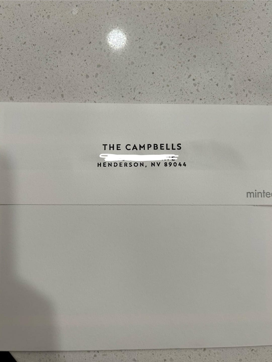Customer photo review of Modern return address stamp