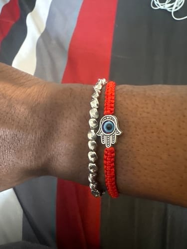 Customer photo review of Tibetan Bracelet of Fortune