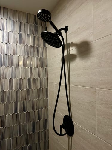 Customer photo review of 1-Spray Dual Shower Head Set