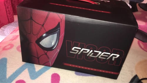 Customer photo review of Spider-man:no Way Home Spider Man Mask Luxury Helmet Rechargeable Remote Eyes Movable Mask Decoration Toy Gift Cosplay