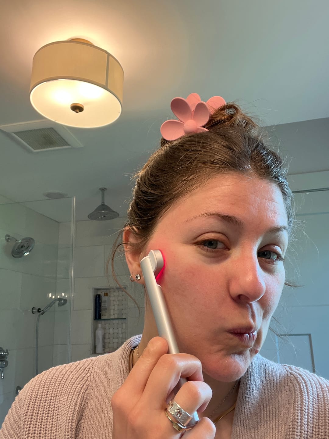 Customer photo review of GLOW RED LIGHT WAND
