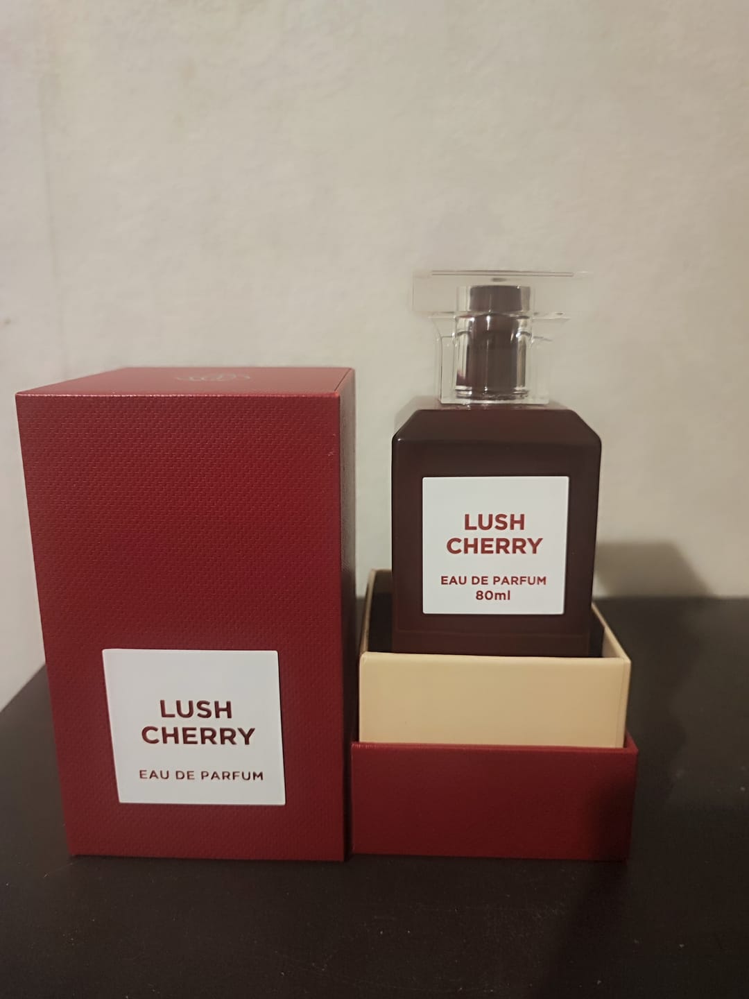 Customer photo review of Eau de Parfum Lush Cherry - Fragrance World 80 ML